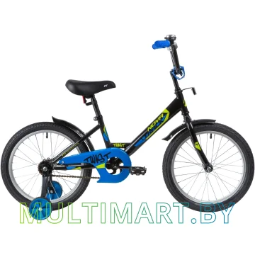 Детский велосипед Novatrack Twist 181TWIST.BK20 (черный/синий, 2020)